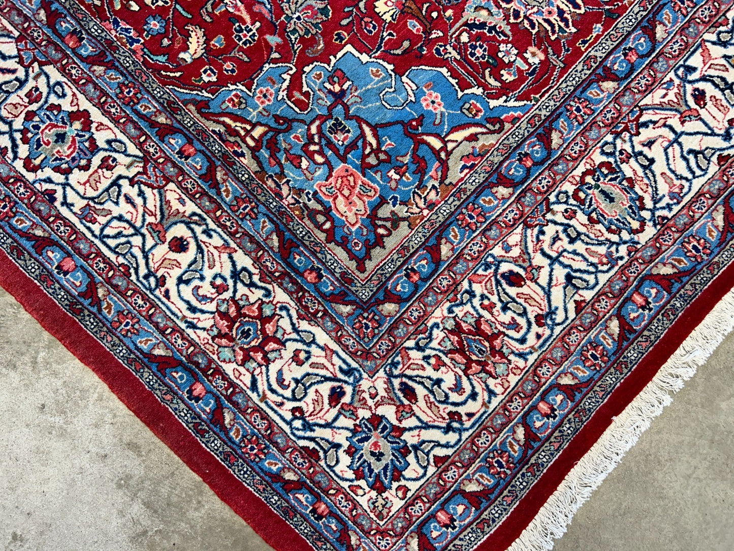 9'3"x12'6" Hand-Knotted 100% Wool Pile Mashade Rug