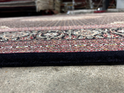8'2"x11'5" Fine Hand-Knotted Wool & Silk Oriental Rug - Area Carpet