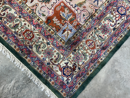 9'x12' Hand-Knotted 100% Wool Pile Herize Rug