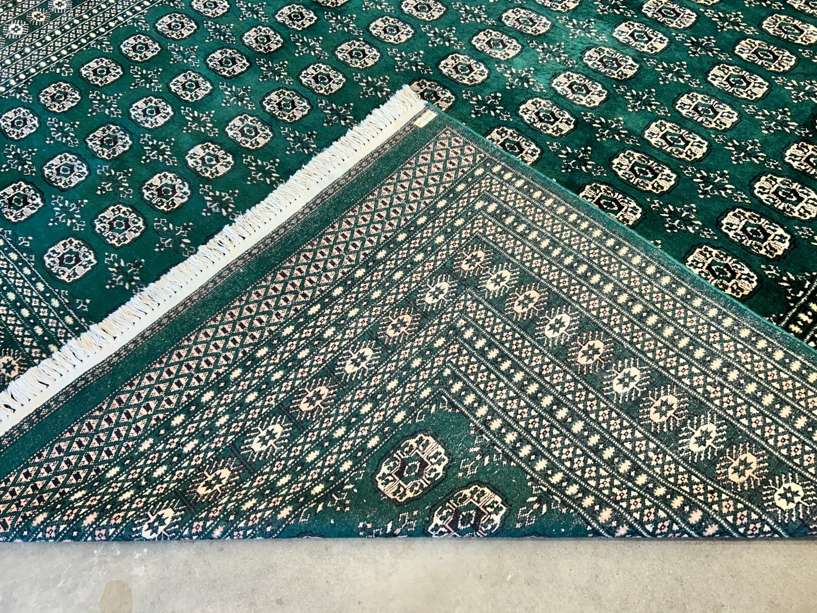 8'x10' Hand-Knotted 100% Wool Pile Bokhara Rug