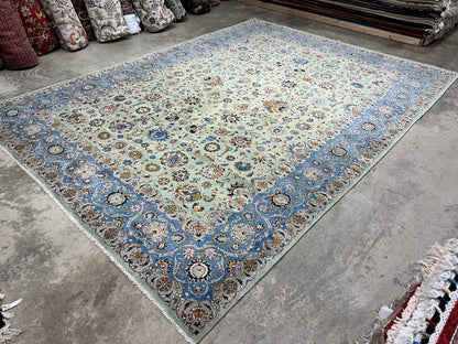 10'6"x14'6" Hand-Knotted 100% Wool Pile Kashane Rug