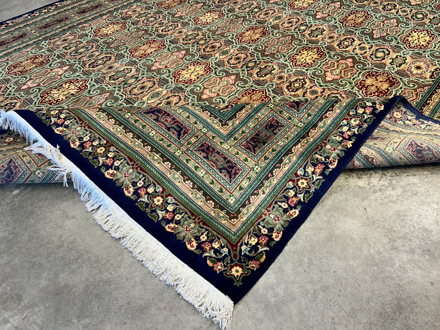 8'10"x11'10" Hand-Knotted 100% Wool Pile Oriental Rug