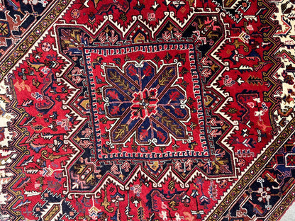 7'3"x10'3" Hand-Knotted 100% Wool Herize Carpet - Area Rug