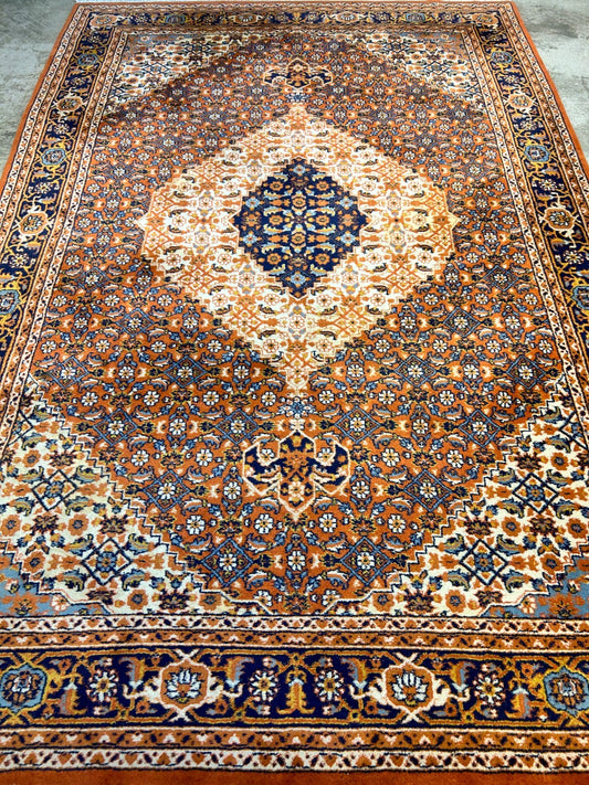 6'x9' Hand-Knotted 100% Wool Pile Bidjare Design Carpet - Area Rug