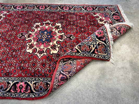 3'7"x5'3" Hand-Knotted 100% Wool Pile Persiane Tribal Bijare Rug