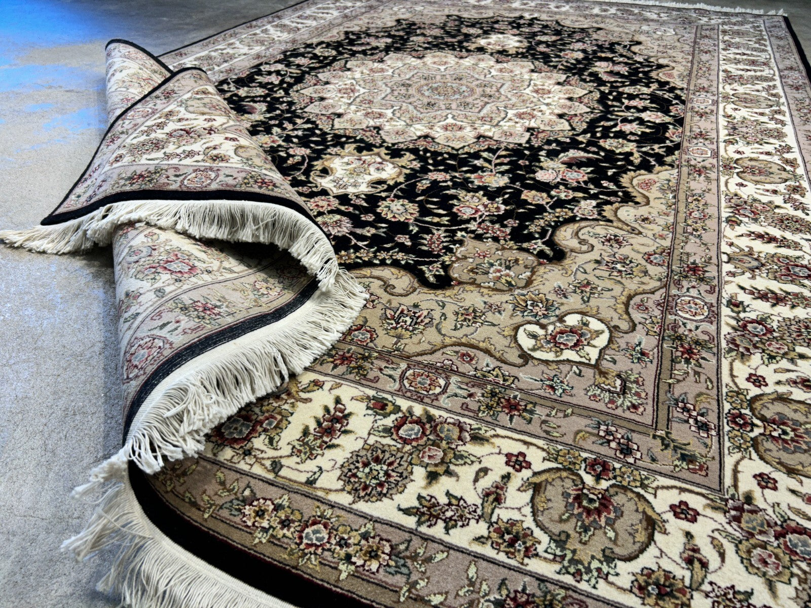 6'x9' Hand-Knotted 100% Wool Pile SinoPersian Carpet - Area Rug