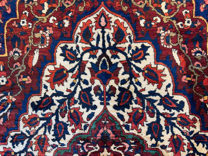 8'4"x11'6" Hand-Knotted 100% Wool Pile Bakhtiarie Rug