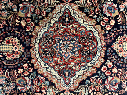 4'8"x7' Antique Hand-Knotted 100% Wool Pile Josane Area Rug - Carpet