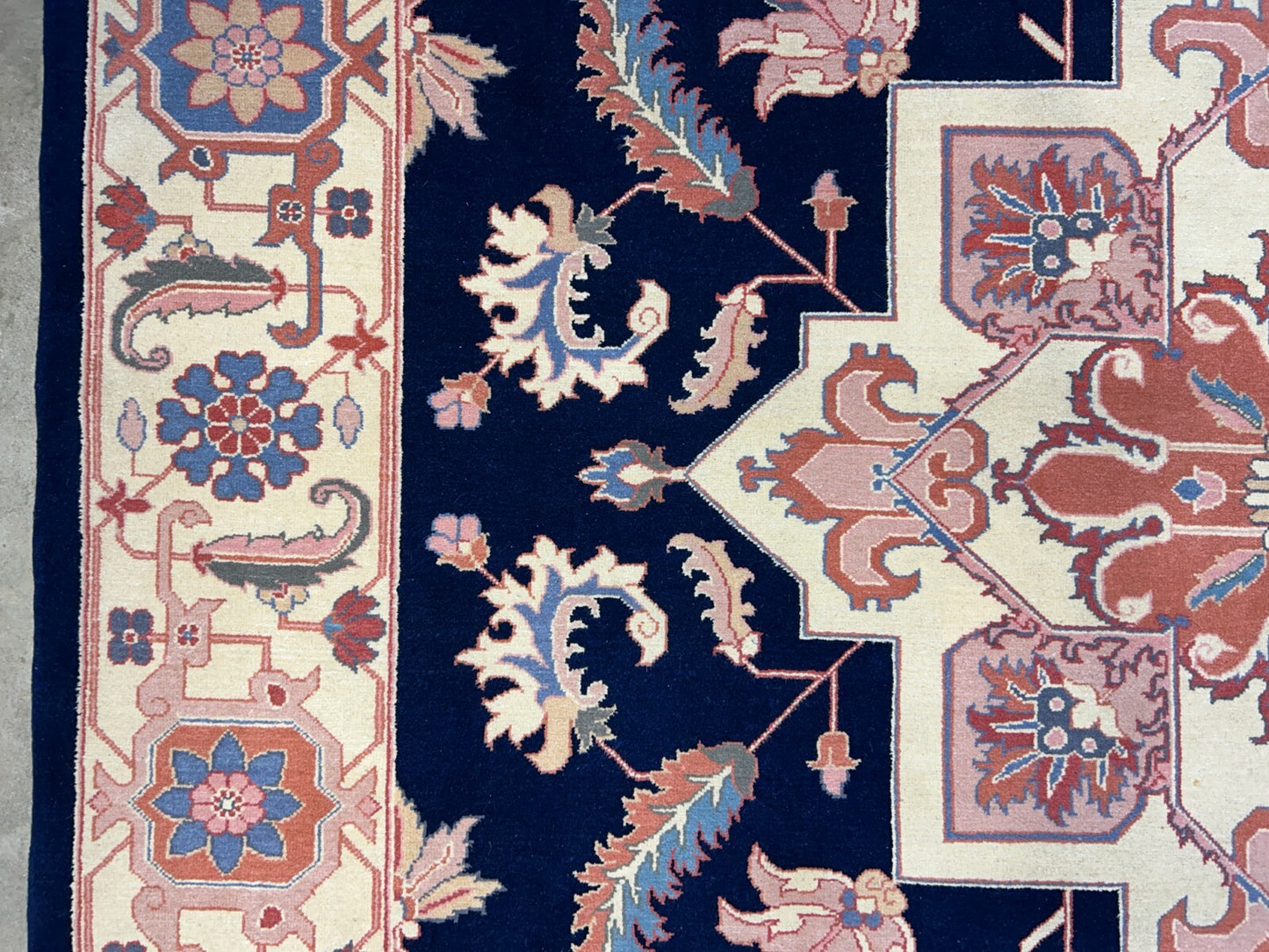 8'10"x11'11" Hand-Knotted 100% Wool Pile IndoHeriz Rug