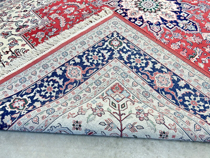 9' x 12' Hand-Knotted 100% Wool Carpet - Herize Design Area Rug