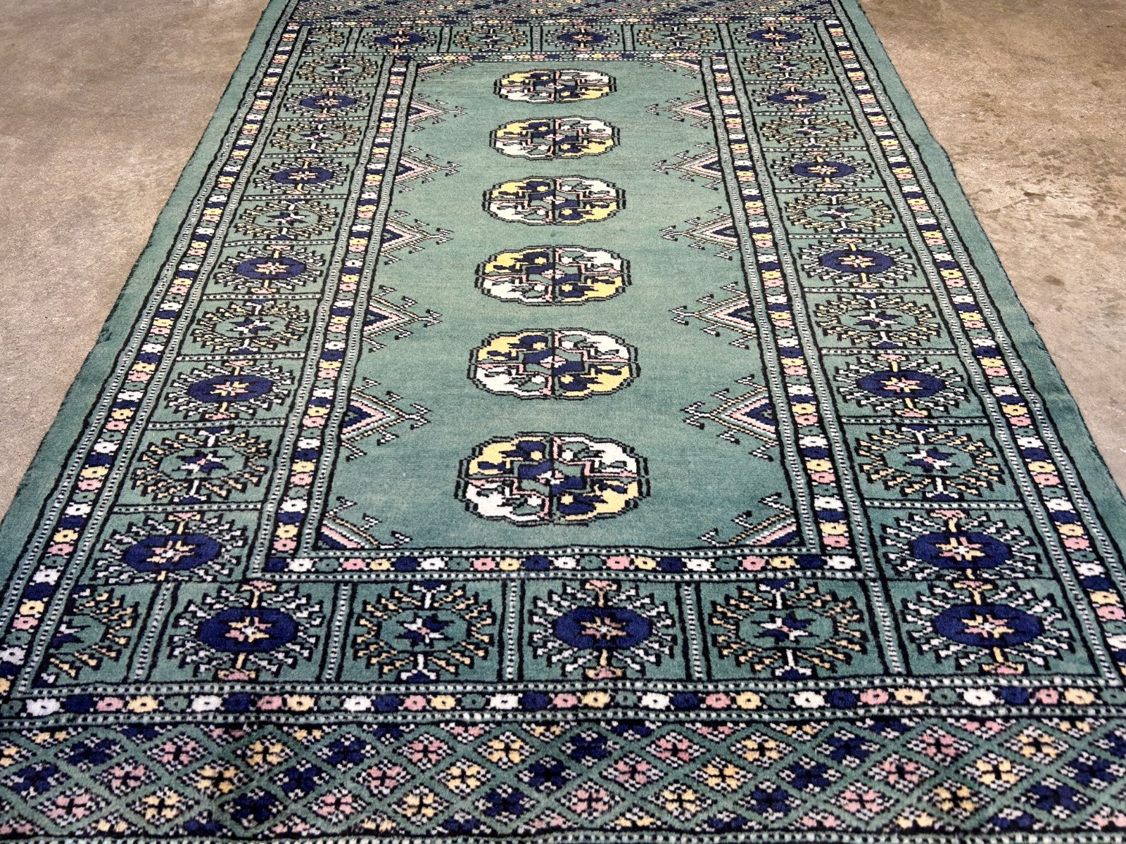 2'8"x4'1" Hand-Knotted 100% Wool Pile Bokhara Rug