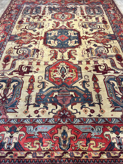 10'2"x13'11" Hand-Knotted 100% Wool Pile IndoHeriz Rug