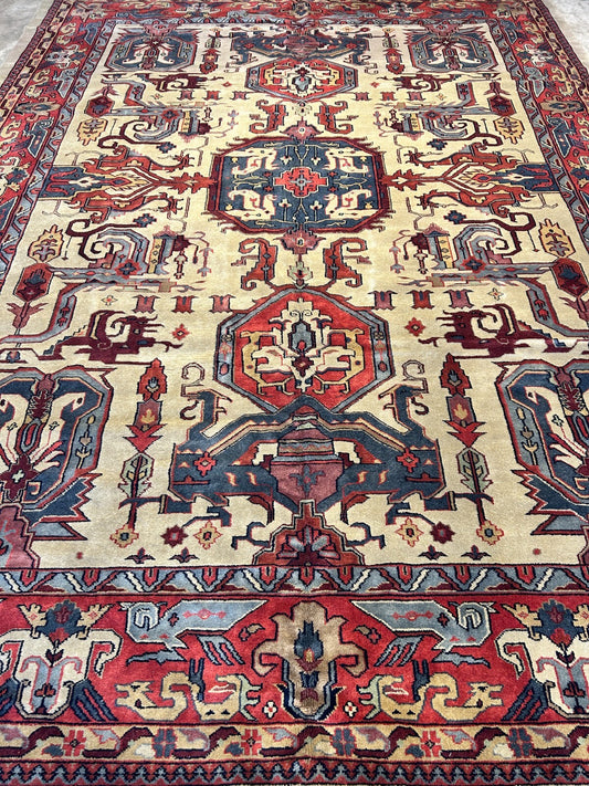 10'2"x13'11" Hand-Knotted 100% Wool Pile IndoHeriz Rug