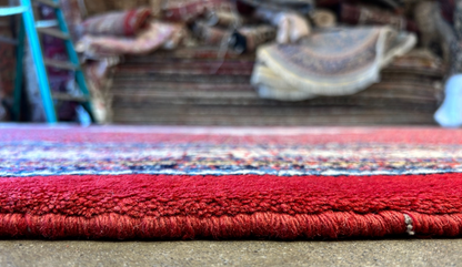 8'5"x12'1" Hand-Knotted 100% Wool Pile Hamadane Rug