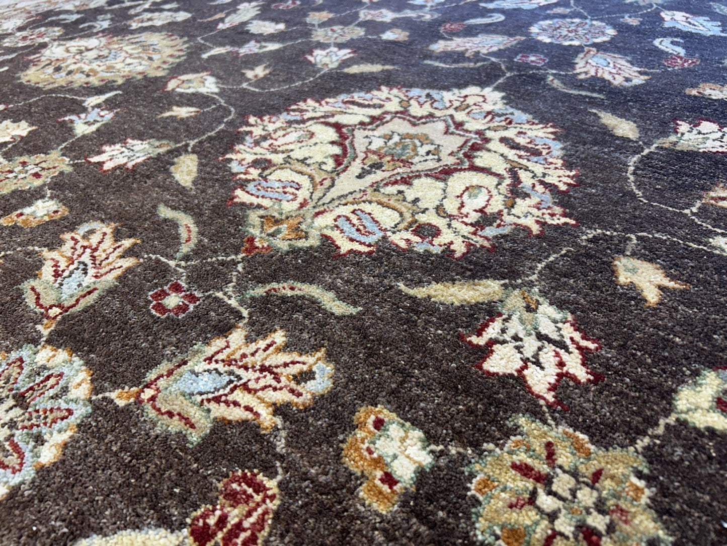 9'x11'10" Hand-Knotted 100% Wool Pile Pishawar Rug