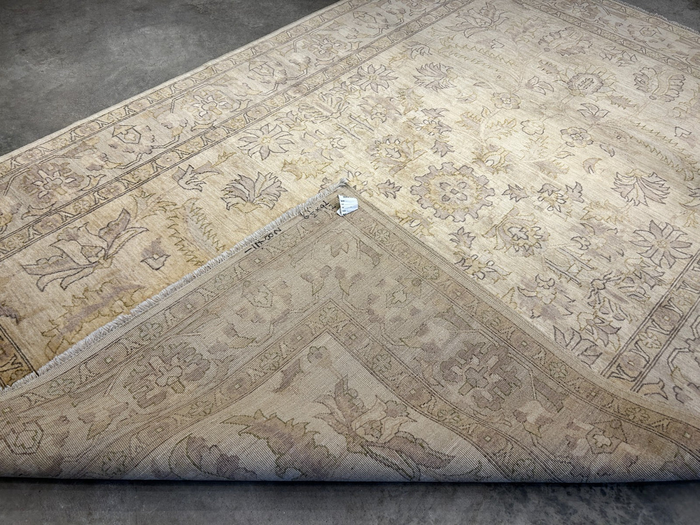 6'6"x9'6" Hand-Knotted 100% Wool Pile Afghan Carpet - Area Rug