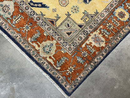 8’x10’1” Hand-Knotted 100% Wool Pile Indoserapi Area Rug - Carpet