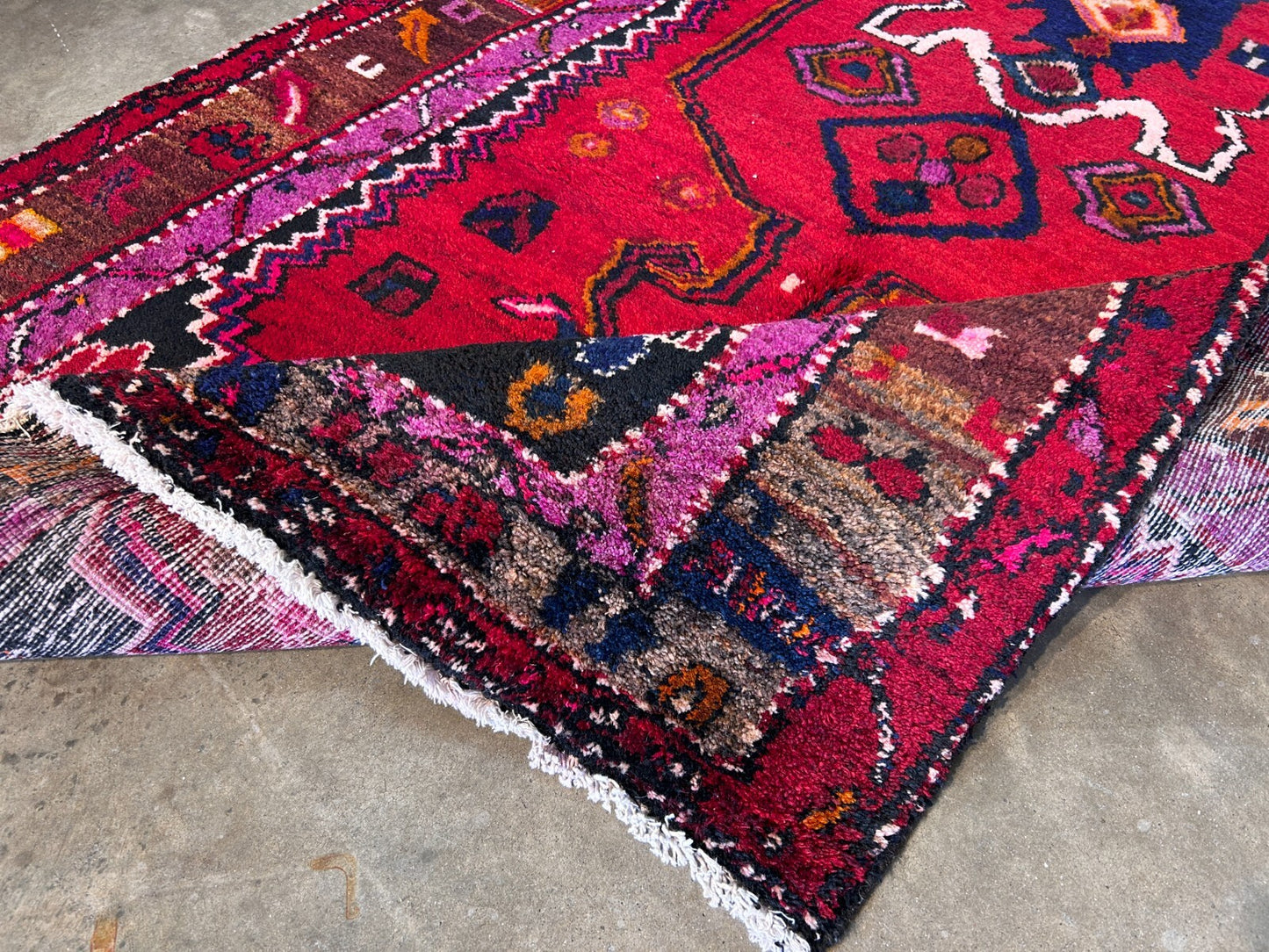 4'5" x 8'10'' Hand-Knotted 100% Lamb Wool Mousele Area Rug - Carpet