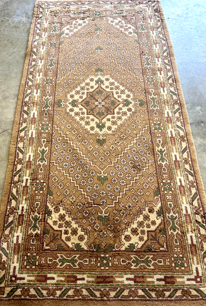 3'x6' Hand-Knotted 100% Wool Pile Oriental Area Rug - Carpet