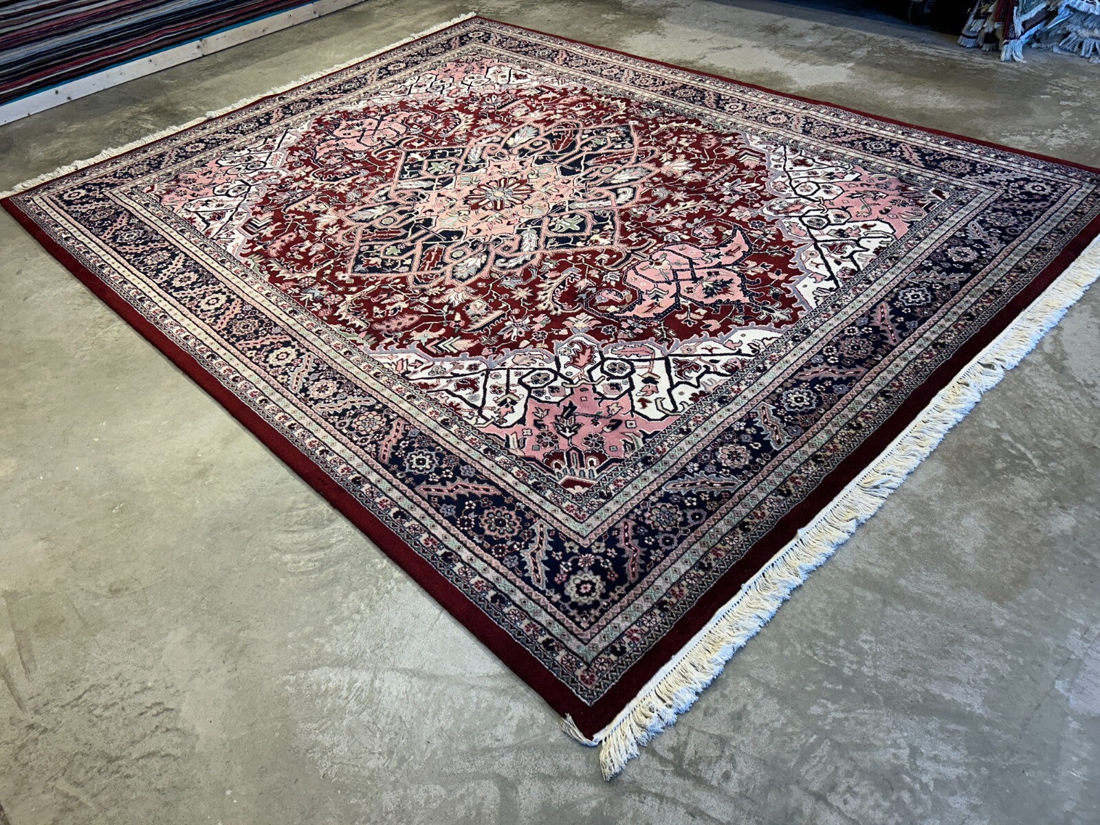 9'x11'9" Hand-Knotted 100% Wool Pile Herize Rug
