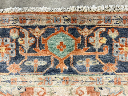 9'x12' Hand-Knotted 100% Lamb Wool Serapie Design Carpet - Area Rug