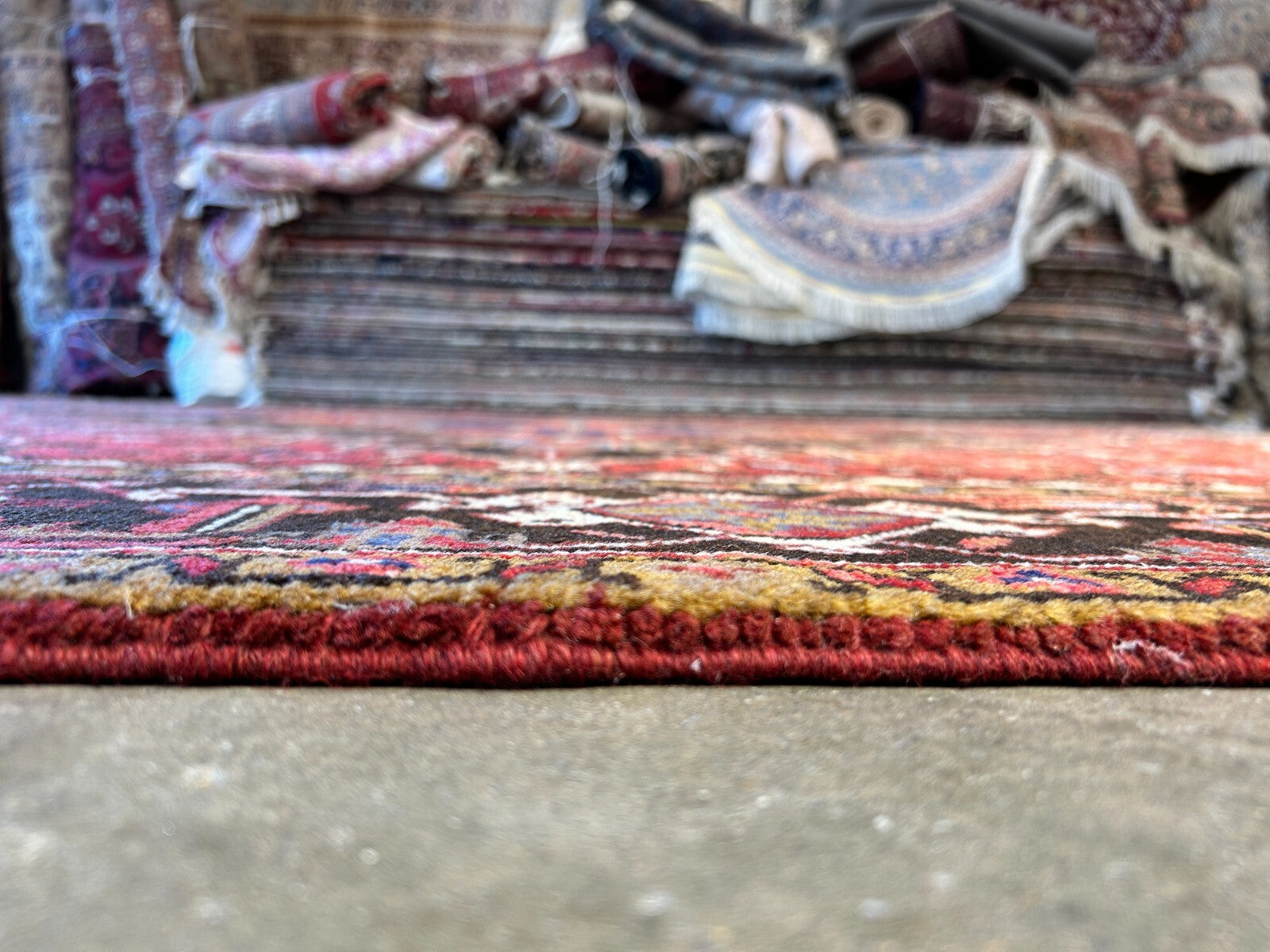 8'3"x11'5" Hand-Knotted 100% Wool Pile Herize Rug