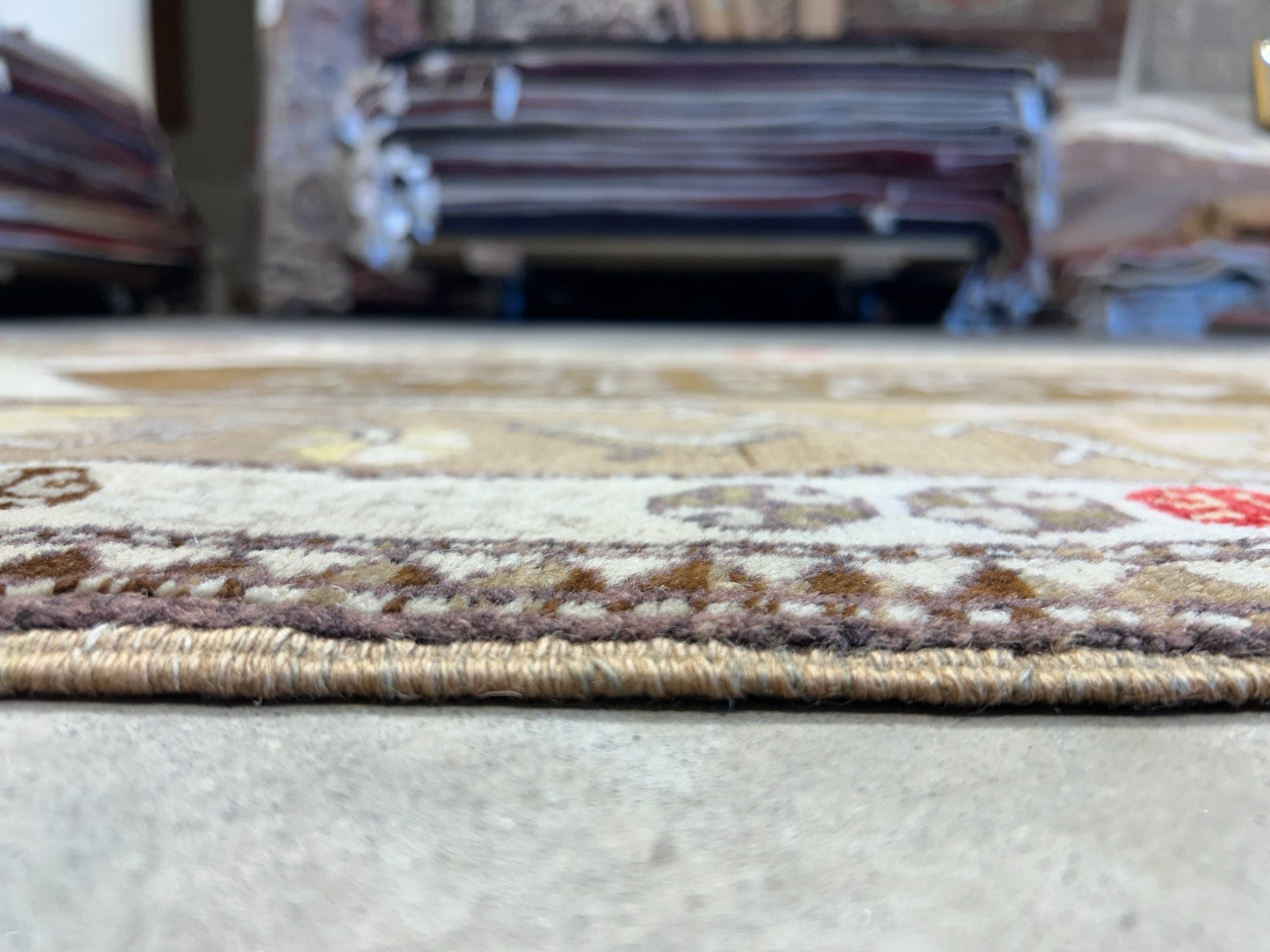3'5"x5'3" Hand-Knotted 100% Wool Pile Kazak Area Rug - Carpet