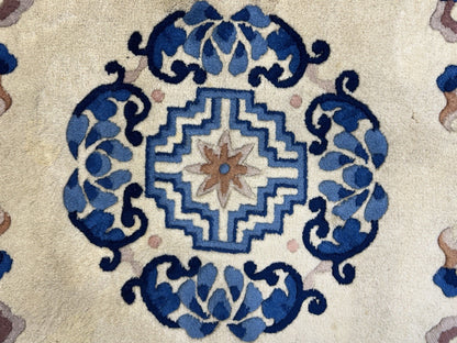 3’1”x5’2” Hand-Knotted 100% Wool Pile Oriental Area Rug - Carpet