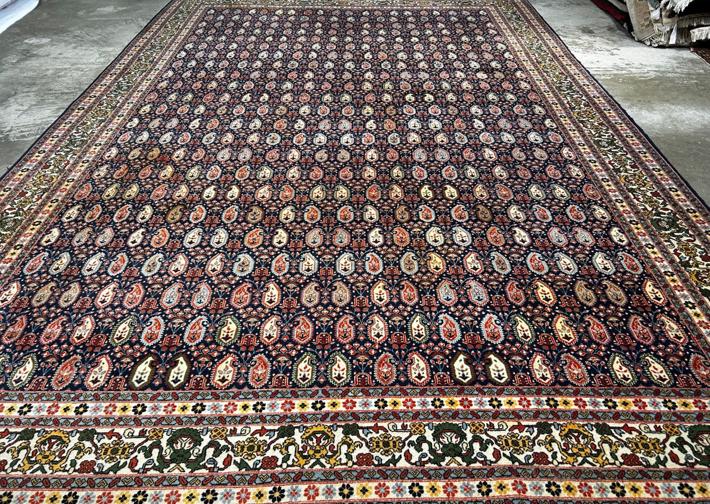 8'x11' Hand-Knotted 100% Wool Pile Hereke Area Rug - Carpet