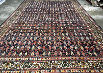 8'x11' Hand-Knotted 100% Wool Pile Hereke Area Rug - Carpet