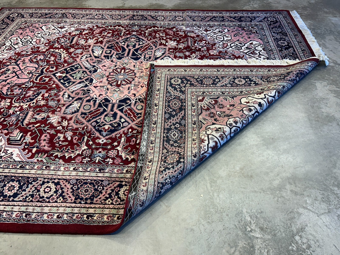 9'x11'9" Hand-Knotted 100% Wool Pile Herize Rug