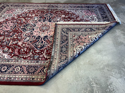 9'x11'9" Hand-Knotted 100% Wool Pile Herize Rug