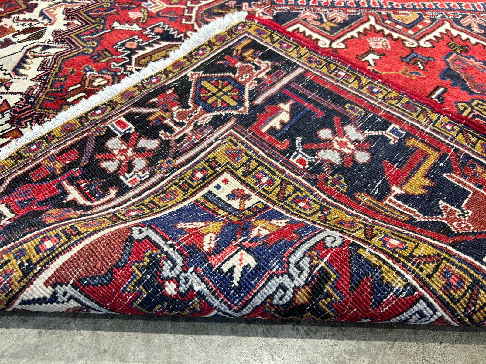 7'3"x10'3" Hand-Knotted 100% Wool Herize Carpet - Area Rug