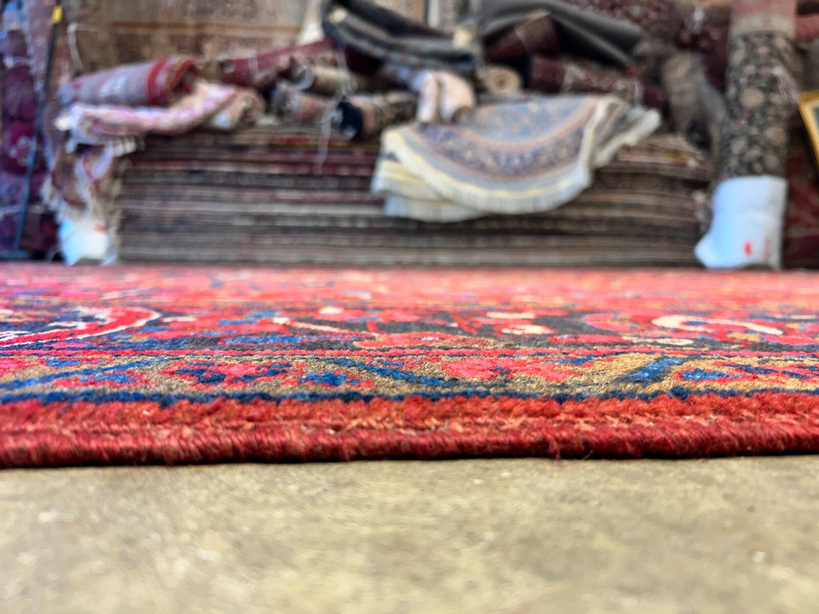 8'2"x11'6" Hand-Knotted 100% Wool Pile Herize Rug