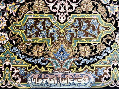 6'5"x9'10" Exquisite Hand-Knotted 100% Silk Qume Rug