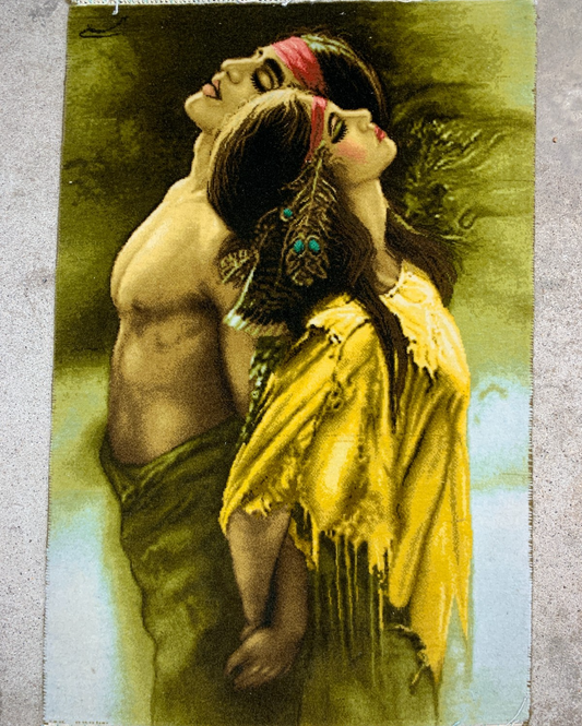 2'1"x3'1" Fine Hand-Knotted Wool & Silk  Pictorial Tabrize Rug