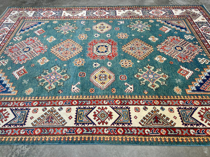 7'x10' Hand-Knotted 100% Wool Carpet - Fine Kazak Area Rug