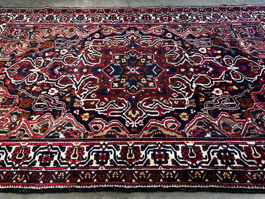 5'5" x 8'10" Hand-Knotted 100% Wool Pile Bakhtiarie Area Rug - Carpet
