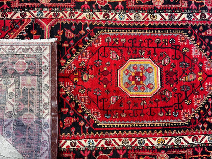 4'10" x 10'0" Hand-Knotted 100% Wool Pile Nahavande Area Rug - Carpet