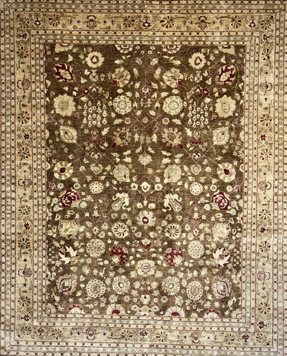 8’1”x9’11” Hand-Knotted 100% Wool Pile Oriental Area Rug - Carpet