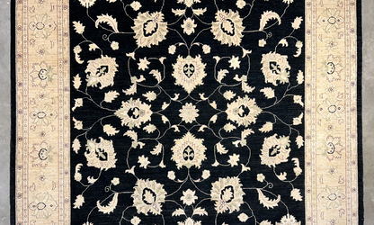 9'x12' Hand-Knotted 100% Wool Pile Oriental Rug