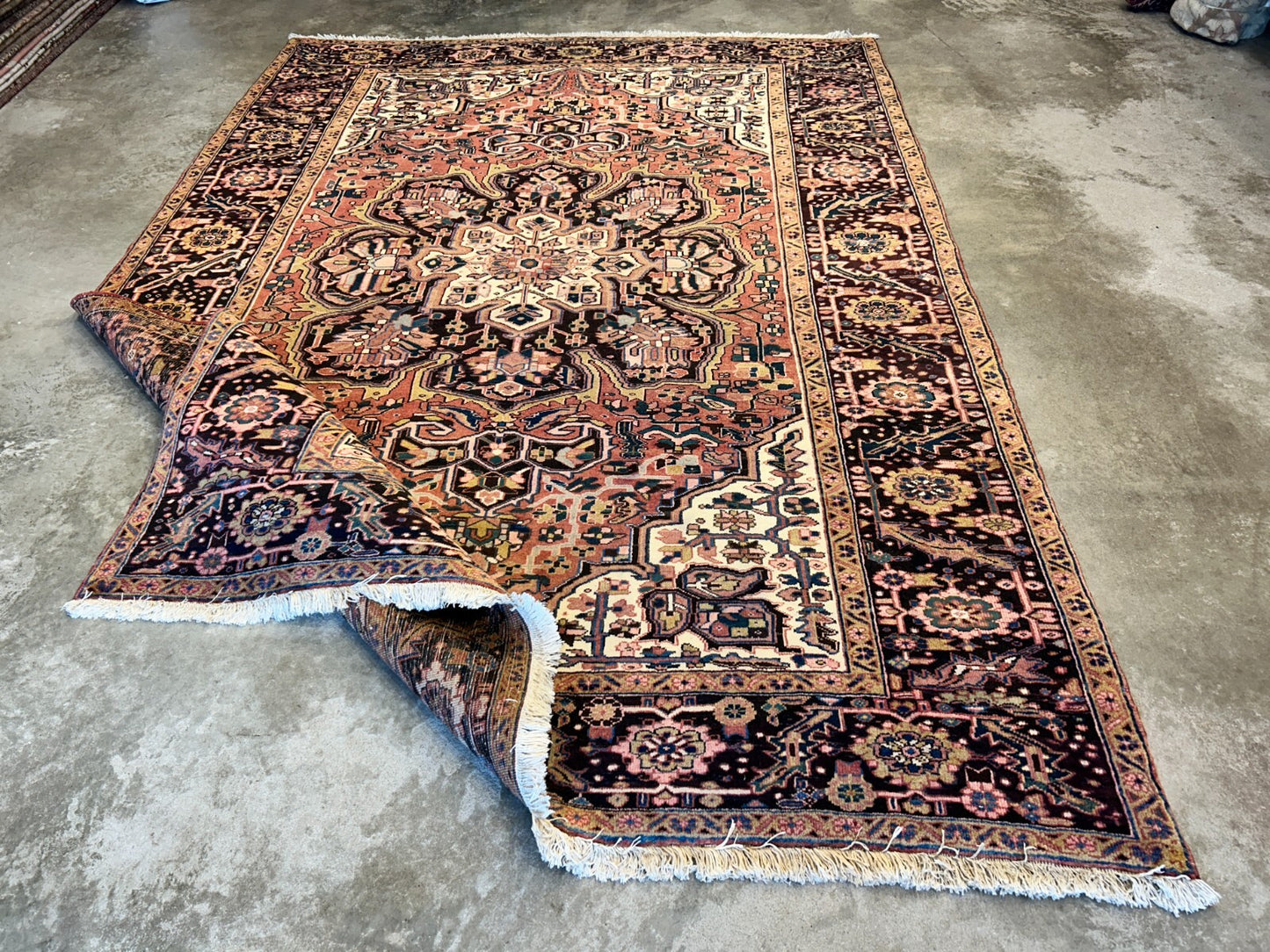 8'x11'3" Hand-Knotted 100% Wool Pile Herize Rug