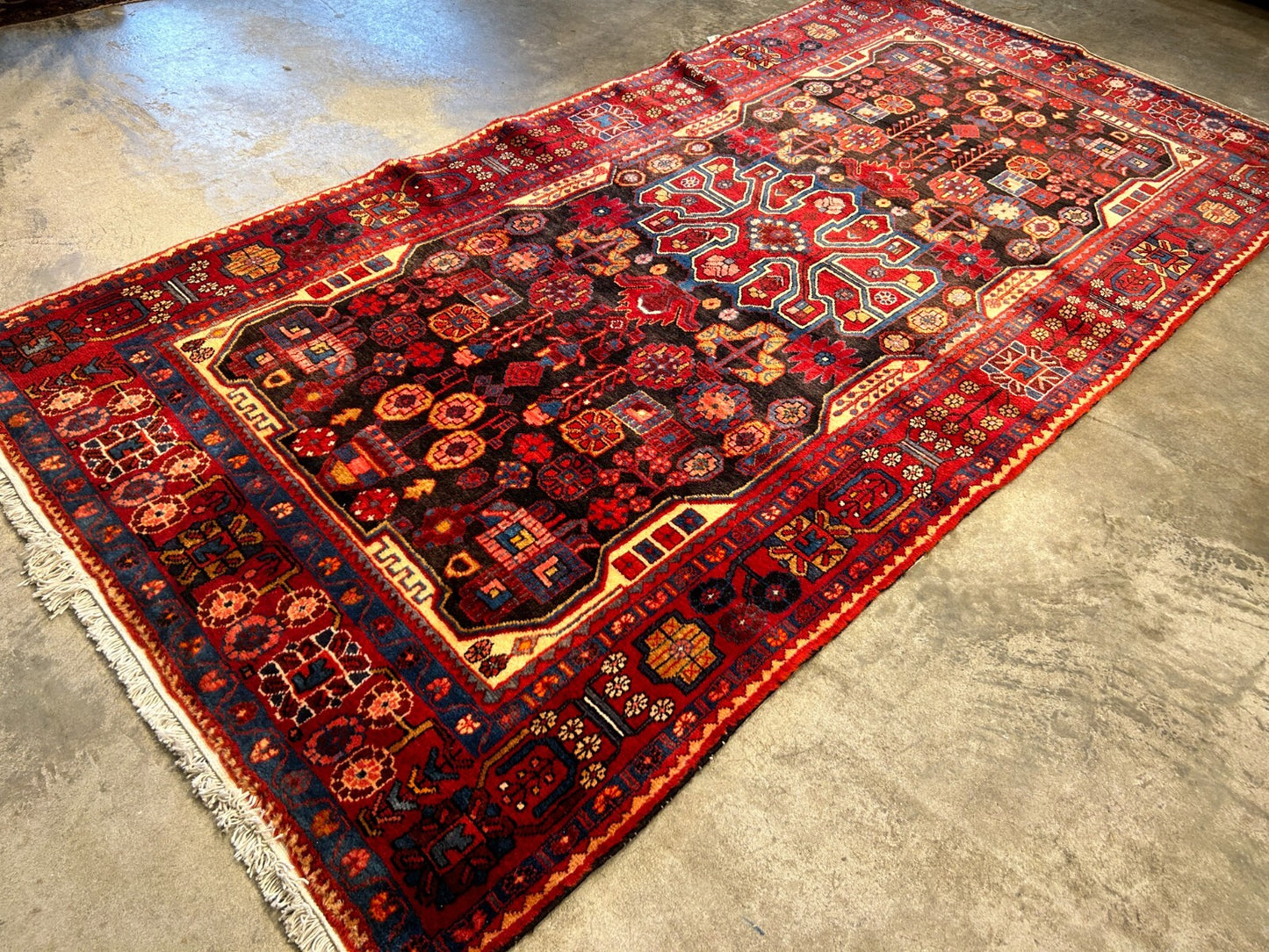 5'0" x 9'10" Hand-Knotted 100% Wool Carpet - Nahavande Area Rug