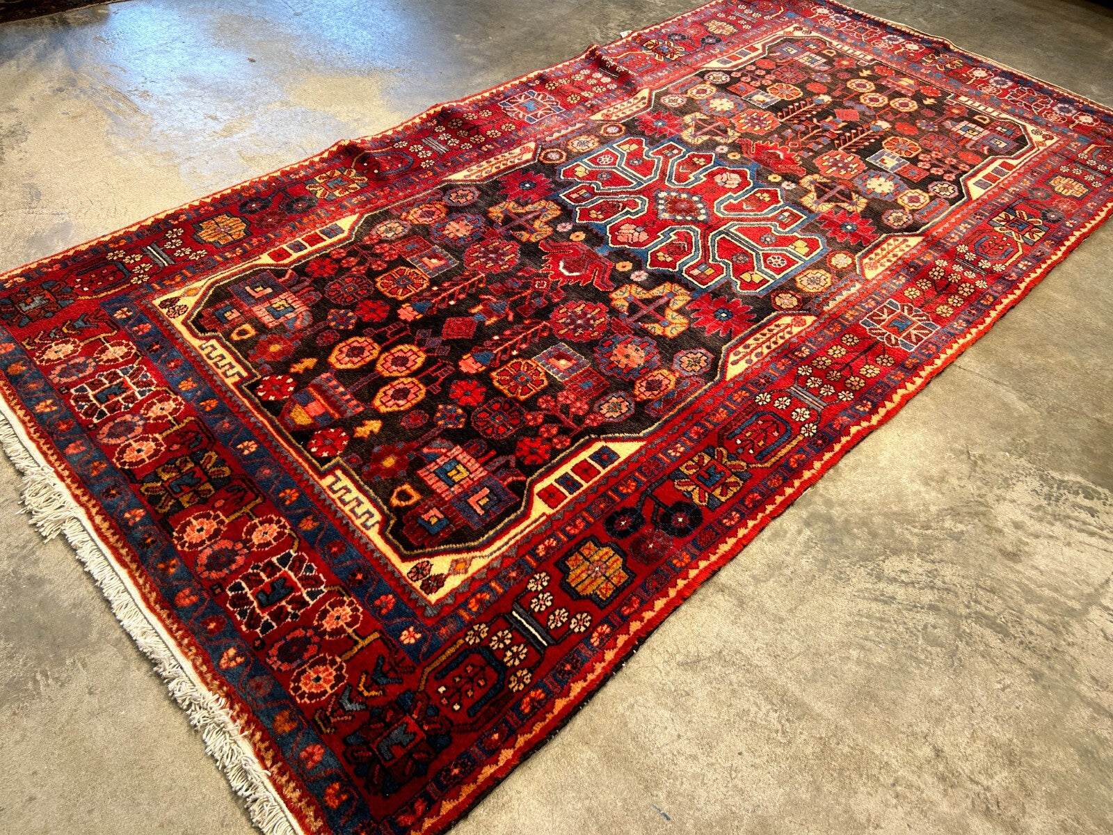 5'0" x 9'10" Hand-Knotted 100% Wool Carpet - Nahavande Area Rug