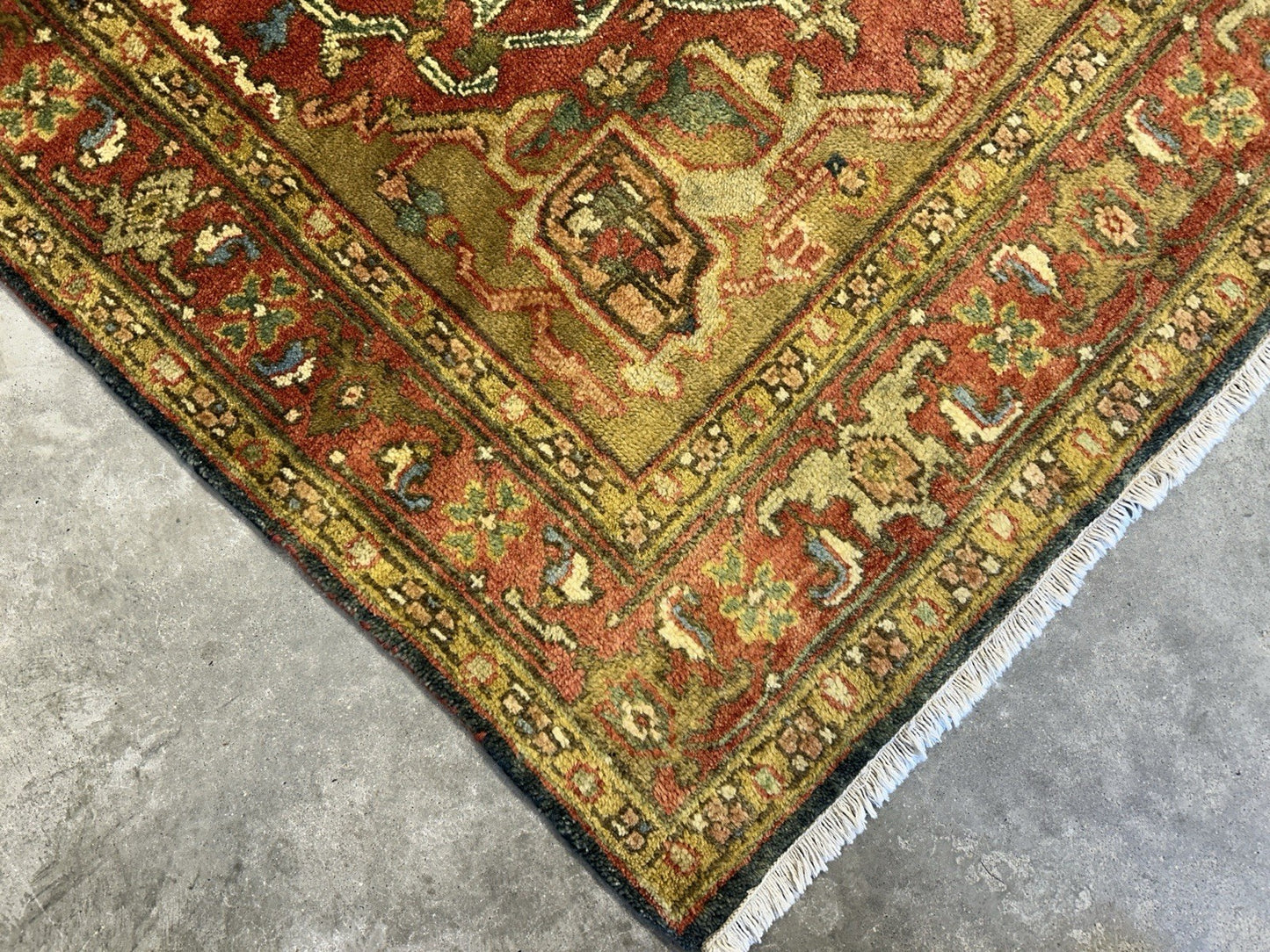 4’1”x6’1” Hand-Knotted 100% Wool Indoserapi Area Rug - Carpet