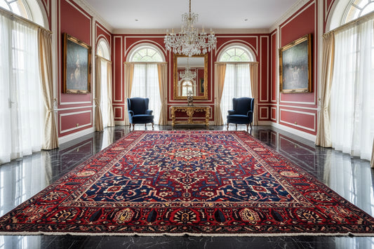 10'5"x12'8" Hand-Knotted 100% Wool Pile Bakhtiarie Rug