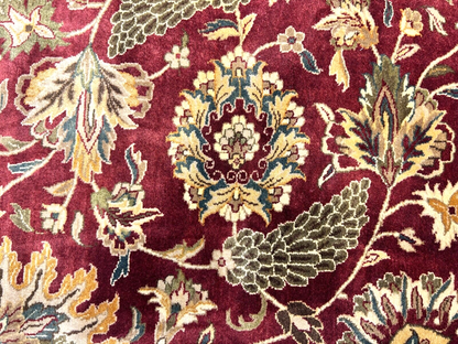 7'x10' Hand-Knotted 100% Wool Pile Agra Carpet - Area Rug