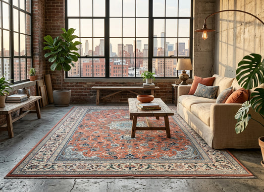 6'0"x9'1" Hand-Knotted 100% Wool Pile SinoPersian Carpet - Area Rug
