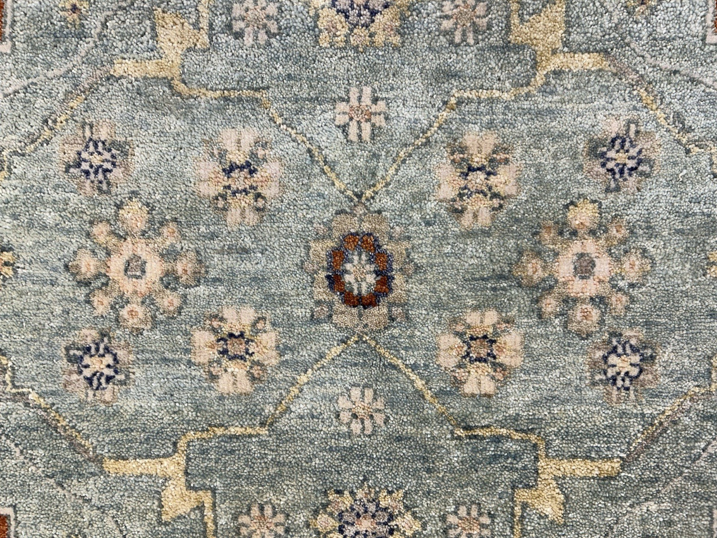 7’10”x9’11” Hand-Knotted 100% Wool Pile Indoserapi Area Rug - Carpet