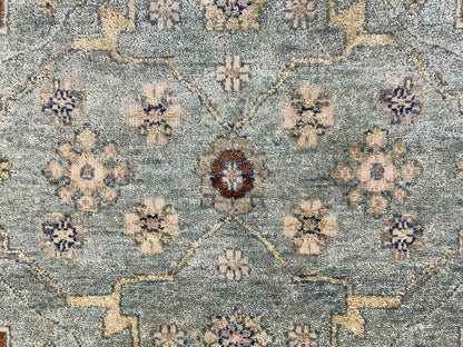 7’10”x9’11” Hand-Knotted 100% Wool Pile Indoserapi Area Rug - Carpet
